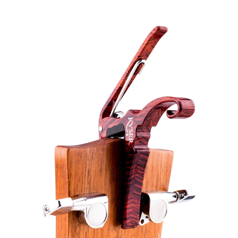 Kyser Quick-Change Guitar Capo for 6-string acoustic guitars, Rosewood, KG6RW - Image 4